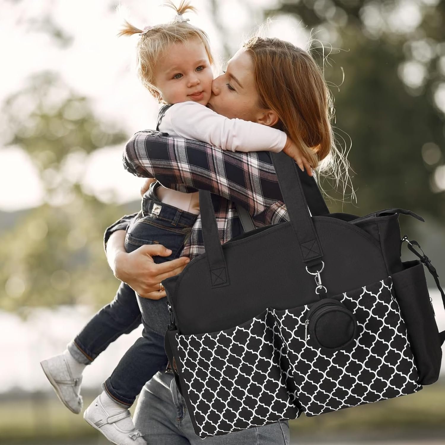 bolso cambiador con todo lo necesario